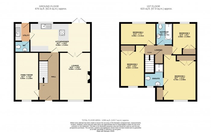 Floorplan for Worcester Close, Bracebridge Heath, Lincoln