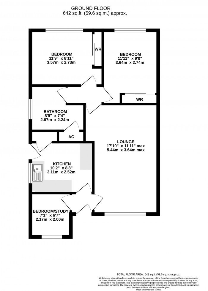 Floorplan for St. Hughs Close, Cherry Willingham, Lincoln