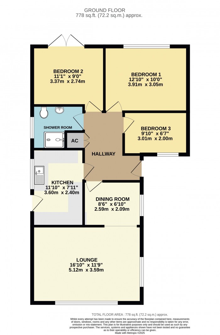 Floorplan for Pottergate Close, Waddington, Lincoln