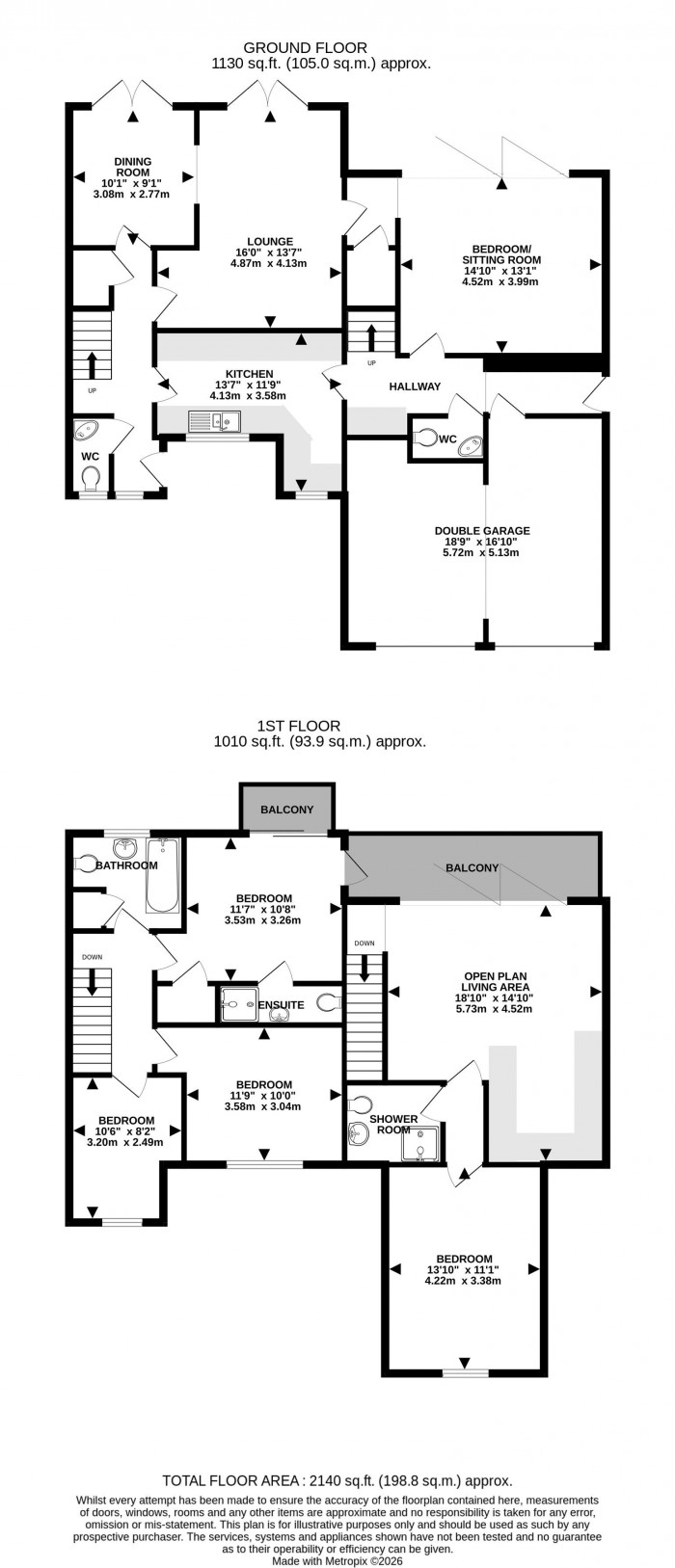 Floorplan for Park Lane, Burton Waters, Lincoln