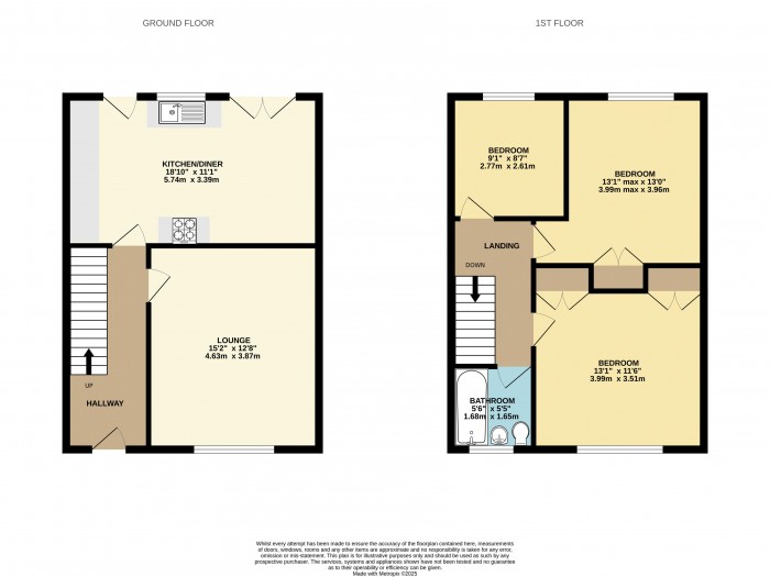 Floorplan for Ripon Close, Scunthorpe