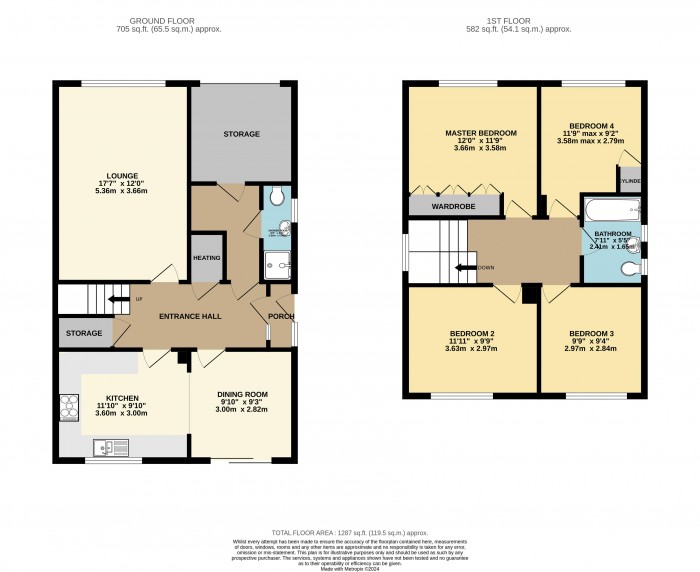 Floorplan for Canterbury Drive, Heighington, Lincoln
