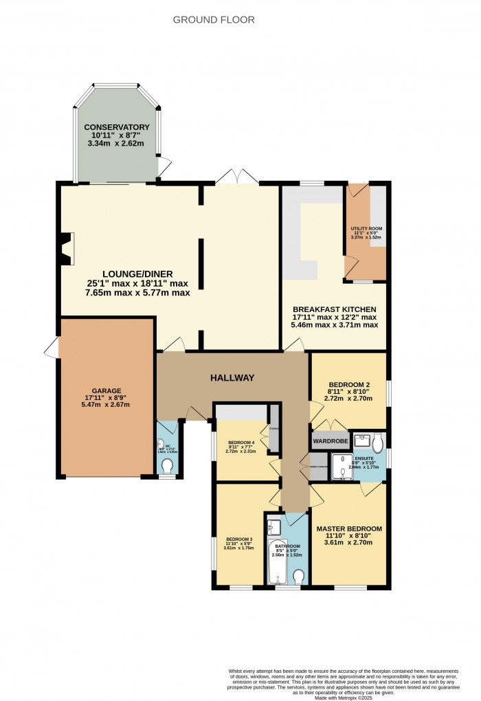 Floorplan for Dycote Lane, Welbourn, Lincoln
