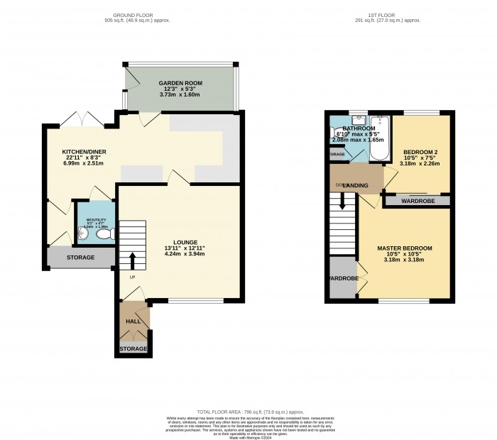 Floorplan for Rochester Drive, Off Skellingthorpe Road, Lincoln