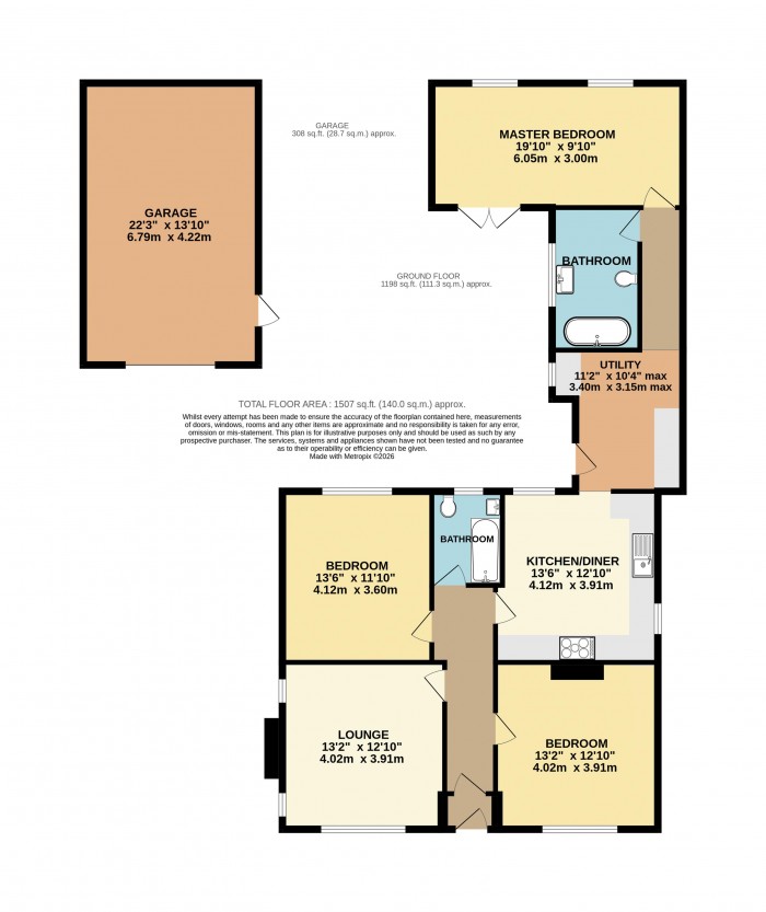 Floorplan for Sleaford Road, Bracebridge Heath, Lincoln