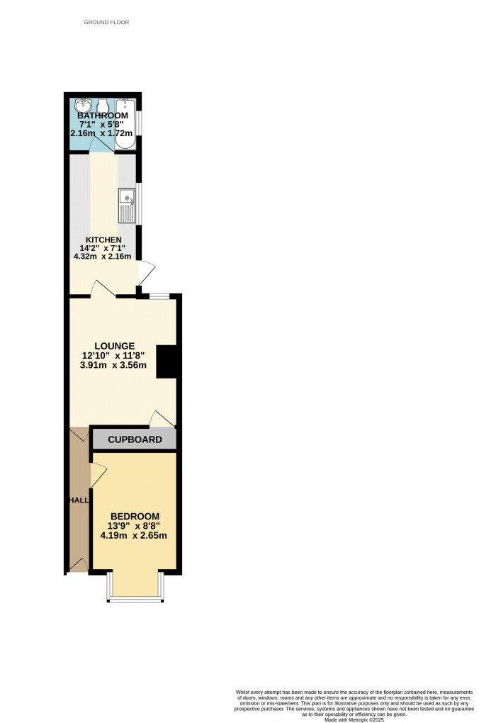 Floorplan for Diana Street, Scunthorpe