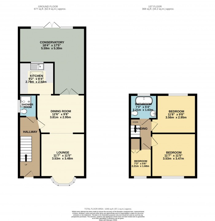 Floorplan for Reginald Road, Scunthorpe