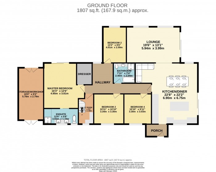 Floorplan for Cliff View, Aisthorpe, Lincoln