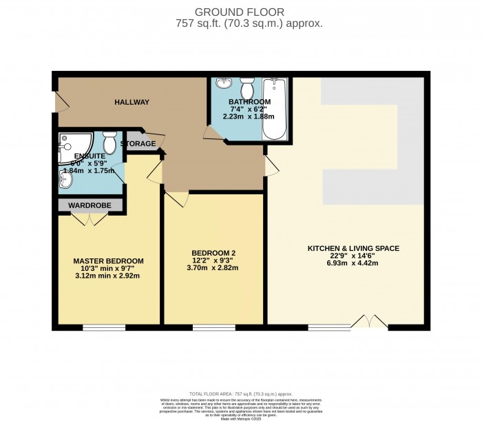 Floorplan for Manton Road, Uphill, Lincoln