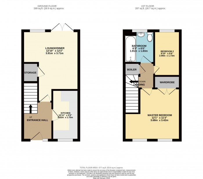 Floorplan for Lingfield Close, Saxilby, Lincoln
