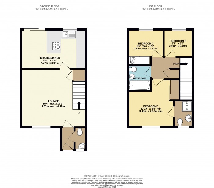 Floorplan for Wentworth Way, Lincoln