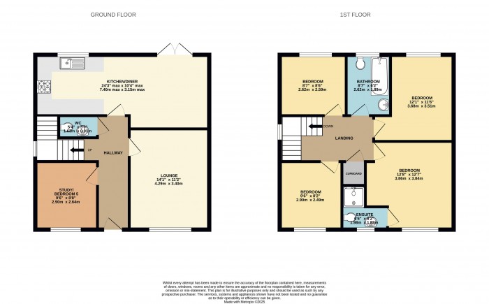 Floorplan for Brambling Way, Scunthorpe