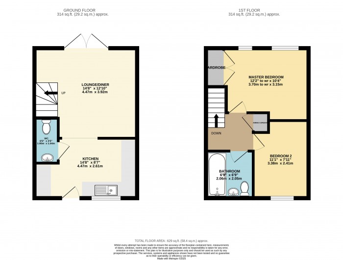 Floorplan for Creasy Drive, Dunholme, Lincoln