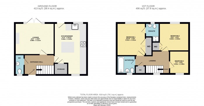Floorplan for Oak Tree Drive, Witham St. Hughs