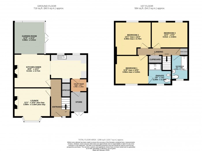 Floorplan for Longdales Road, Uphill, Lincoln