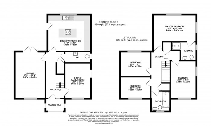 Floorplan for Goldcrest Avenue, Branston, Lincoln