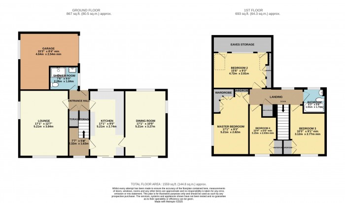 Floorplan for Berkeley Court, Washingborough, Lincoln