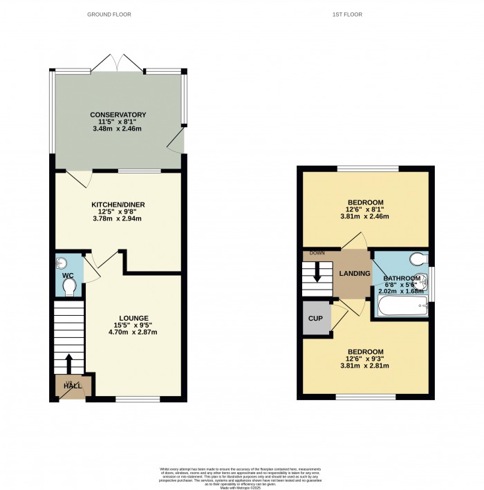 Floorplan for Regents Close, Scunthorpe