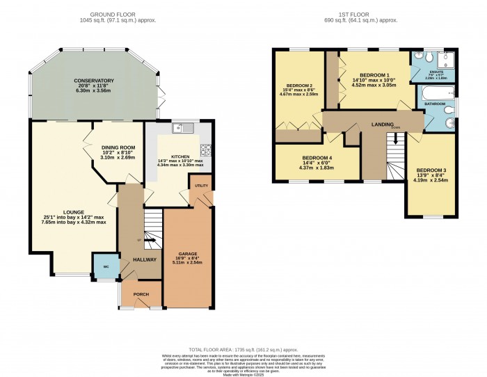 Floorplan for Beresford Drive, Subrooke, Lincoln