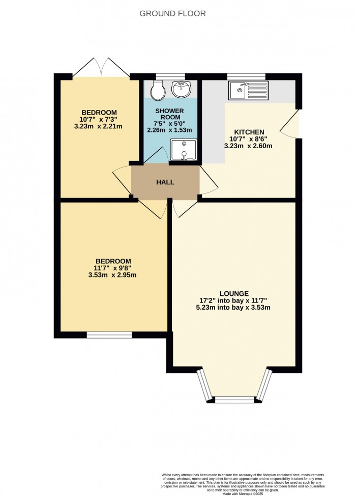 Floorplan for Hunts Close, Broughton