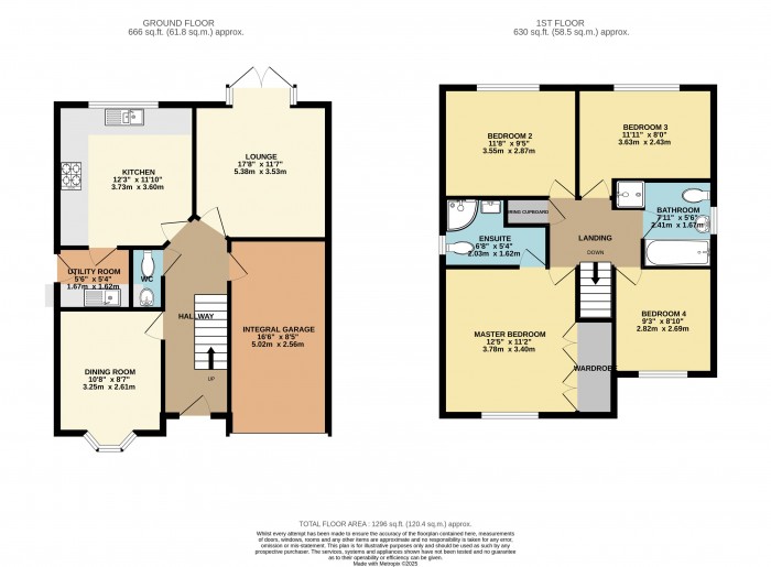 Floorplan for Buttercup Way, North Hykeham, Lincoln