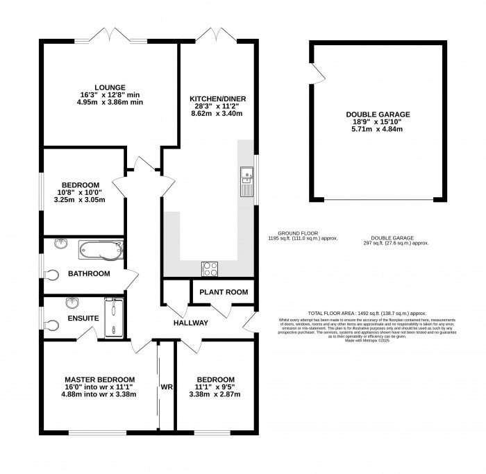 Floorplan for Cheshire Lane, Witham St. Hughs, Lincoln