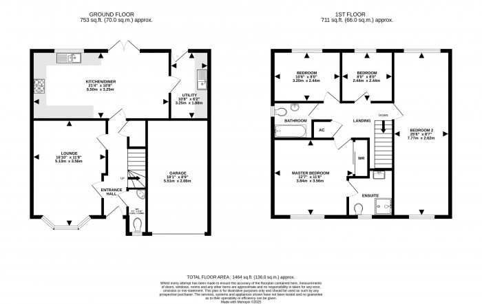 Floorplan for Heathcroft, Cherry Willingham, Lincoln