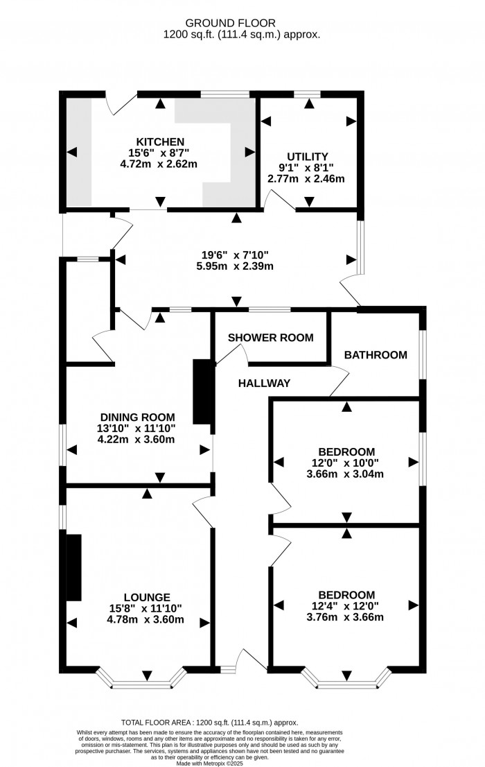 Floorplan for Lincoln Road, Metheringham