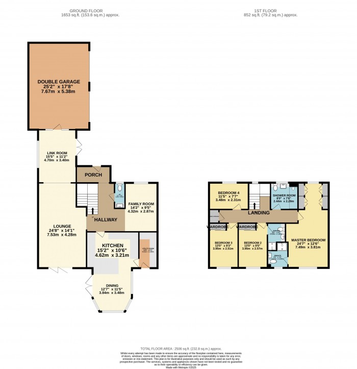Floorplan for Four Seasons Close, Dunholme, Lincoln