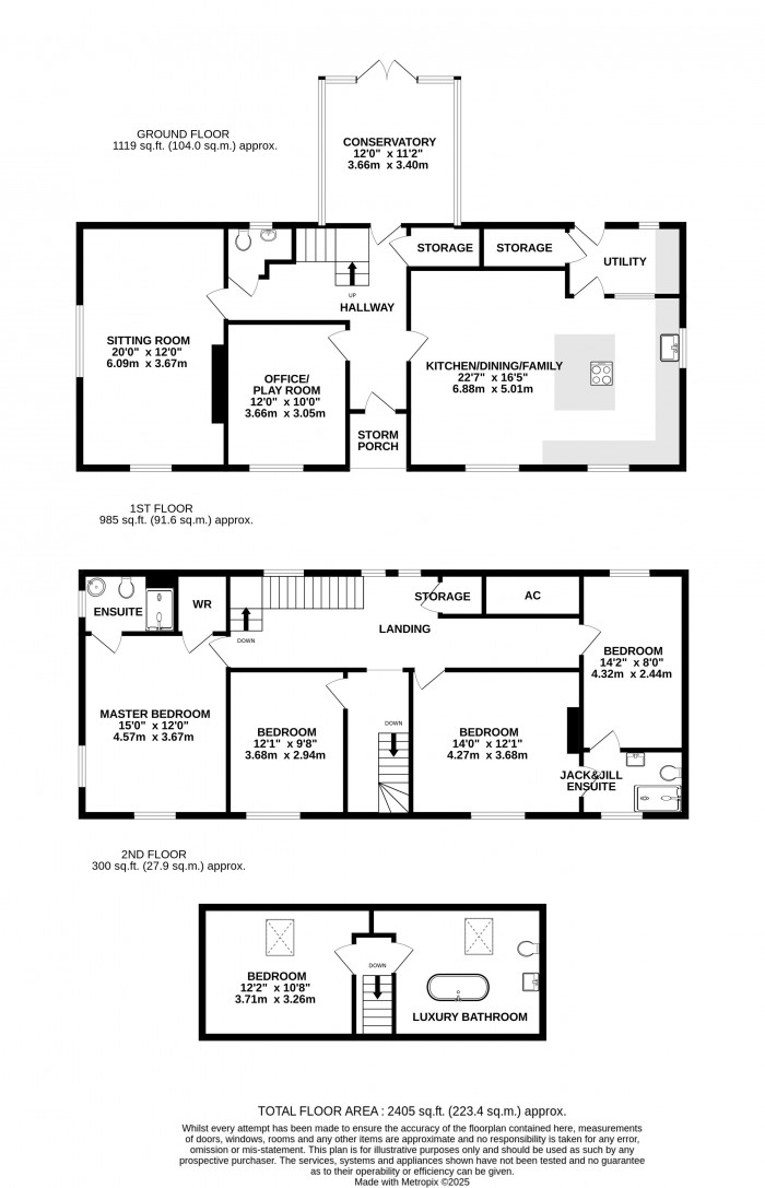 Floorplan for Owmby Cliff Road, Market Rasen, Owmby-By-Spital