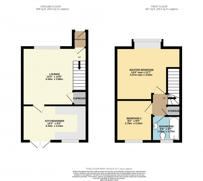 Floorplan for Shardloes, Branston, Lincoln