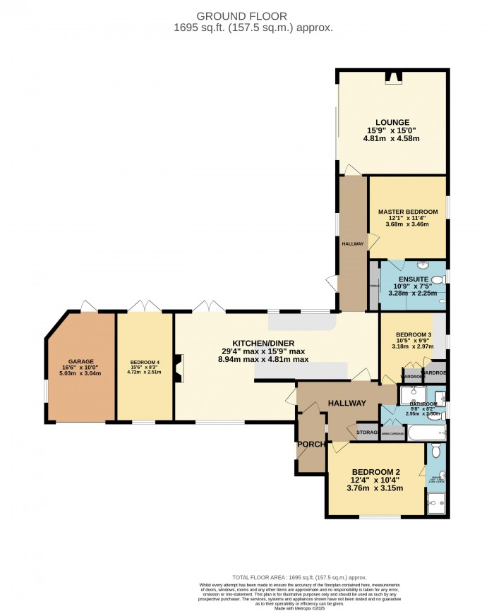 Floorplan for Pendine Crescent, North Hykeham, Lincoln