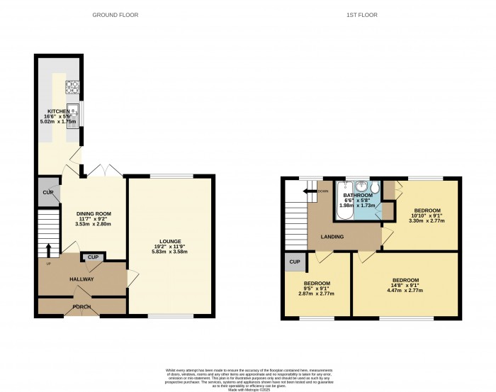 Floorplan for Collum Avenue, Scunthorpe