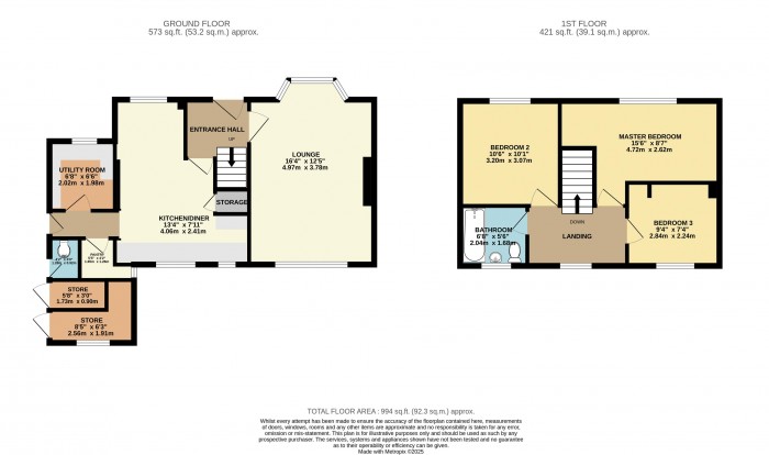 Floorplan for Lea Grove, Bardney, Lincoln