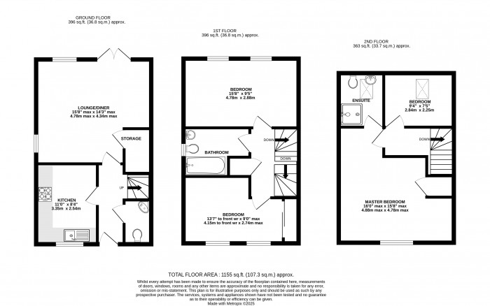 Floorplan for Elder Close, Witham St. Hughs, Lincoln