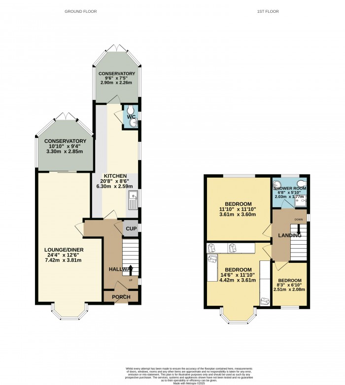 Floorplan for Exeter Road, Scunthorpe