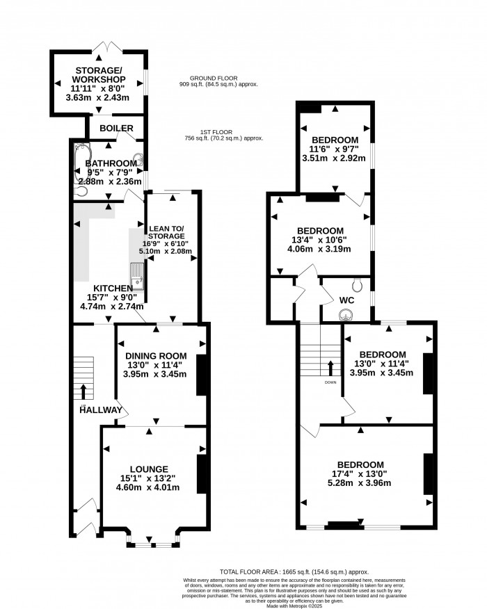 Floorplan for Colegrave Street, Lincoln