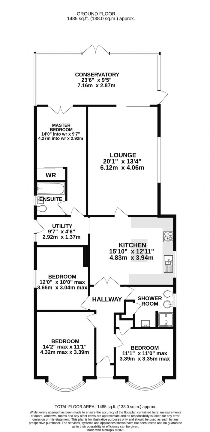 Floorplan for Hawthorn Road, Cherry Willingham, Lincoln