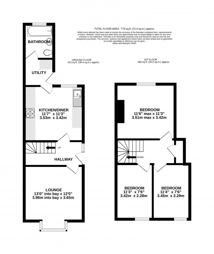 Floorplan for Burton Road, Lincoln
