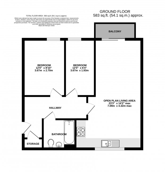 Floorplan for Angelica Road, West End, Lincoln