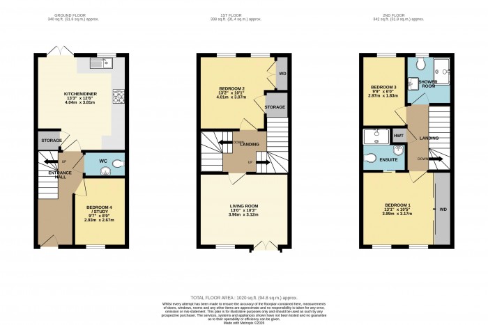 Floorplan for Squirrel Chase, Witham St. Hughs, Lincoln