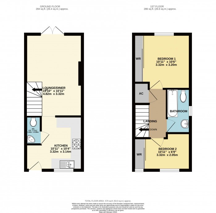 Floorplan for Crowder Close, Bardney, Lincoln