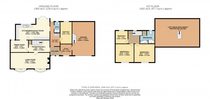 Floorplan for Hall Farm Cottage, Main Street, South Scarle, Newark