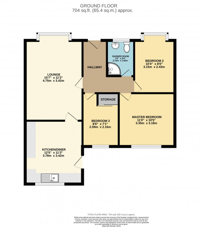 Floorplan for Jonquil Avenue, Scunthorpe