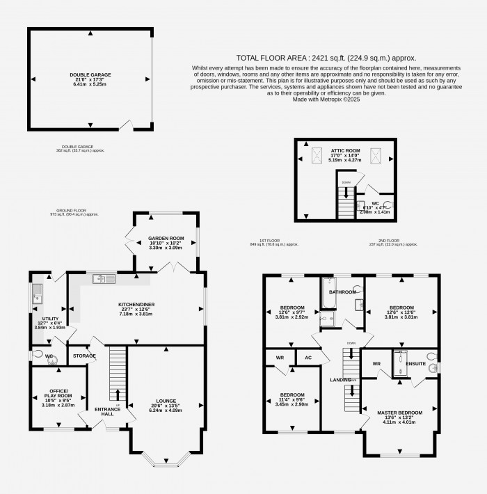 Floorplan for Lincoln Road, Dunholme, Lincoln