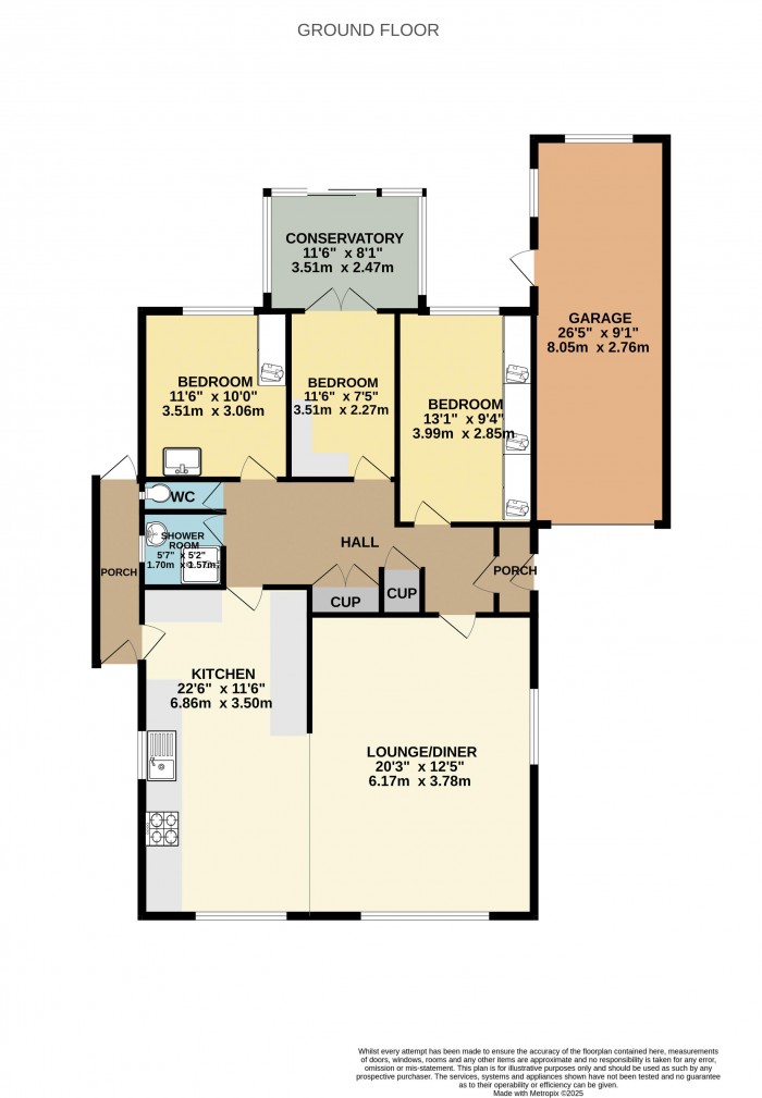Floorplan for Linton Rise, Burton Upon Stather