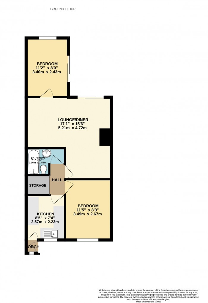Floorplan for Hall View, Messingham