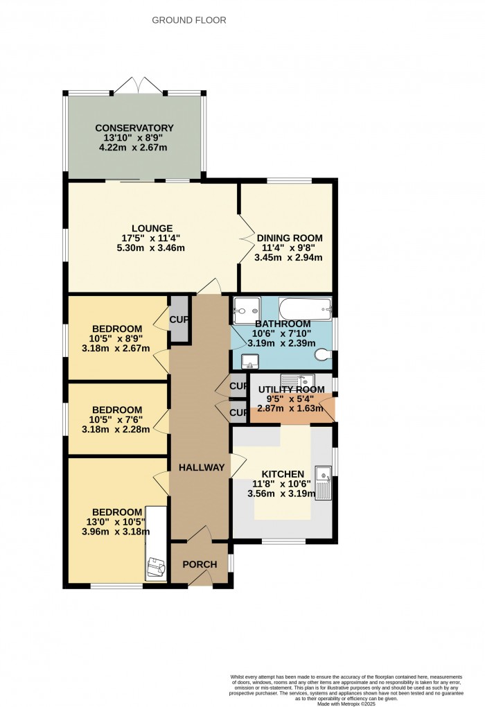 Floorplan for Hart Lane, Winterton
