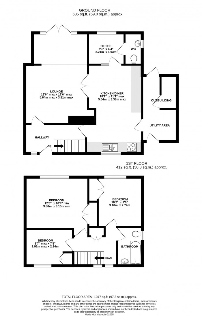 Floorplan for Dorset Place, Scampton, Lincoln