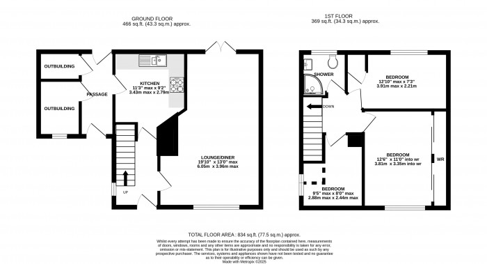 Floorplan for Dunston Close, Lincoln